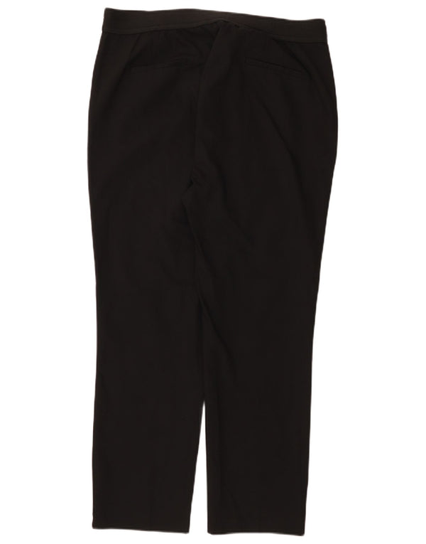 Gerade Chino-Hose für Damen von Zara, Größe 2XL, W34, L27, schwarze Baumwolle