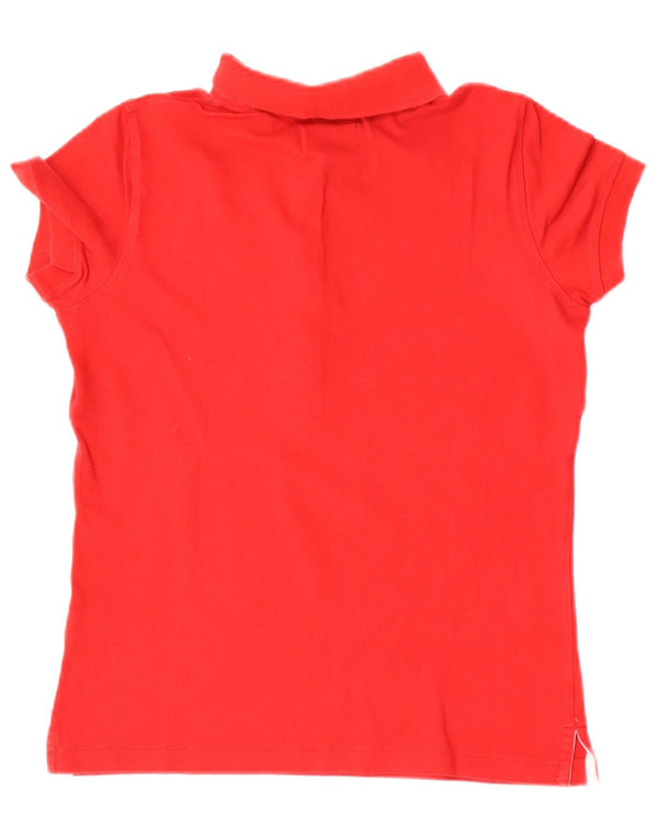 Ralph Lauren Damen Poloshirt UK 10 Small Rote Baumwolle