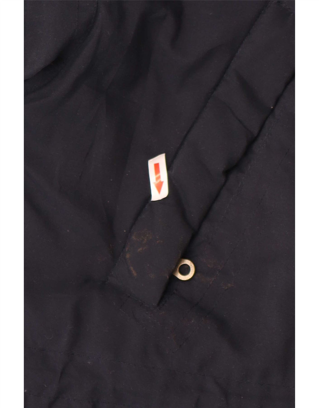 Vintage Herren-Windbreaker-Mantel UK 38 Medium Navy Blue Colourblock Polyester