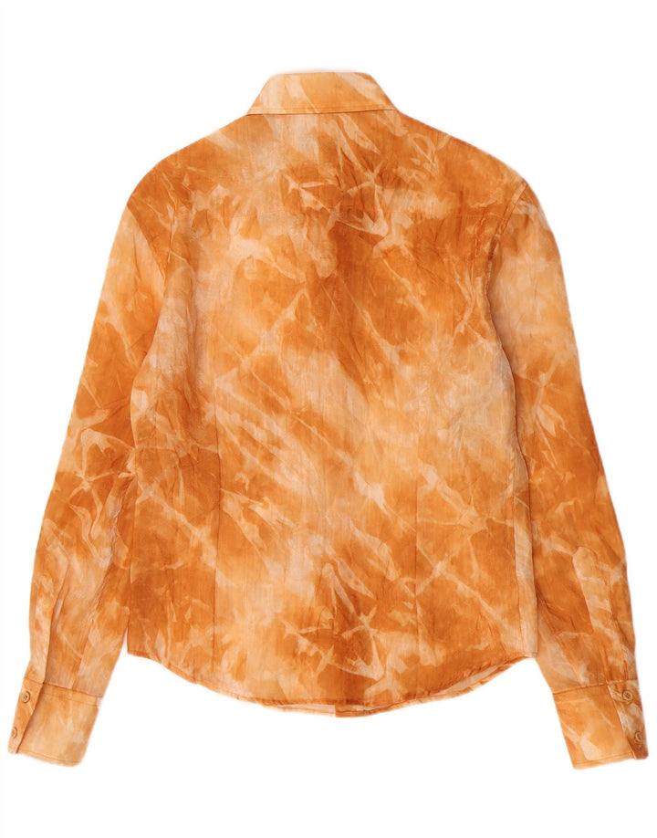 Vintage Damen Shirt Medium Orange Tie Dye