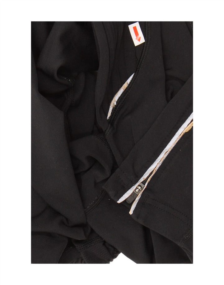 Adidas Damen Leggings UK 14 Large Schwarz Nylon