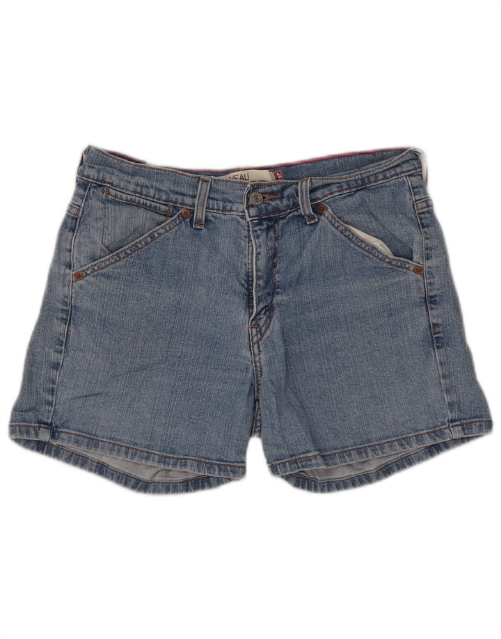 LEVI'S Damen 515 Denim-Shorts mit hoher Taille, US 10, Größe L, W30, blaue Baumwolle