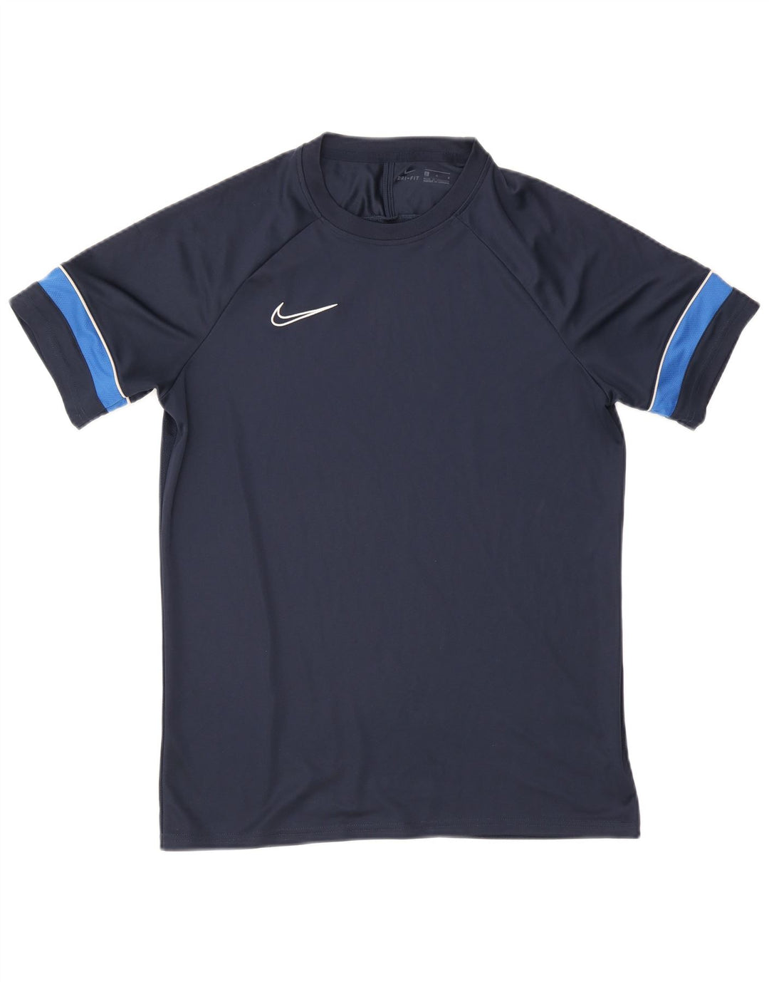 Nike Herren Dri Fit T-Shirt-Oberteil, groß, marineblaues Farbblock-Polyester