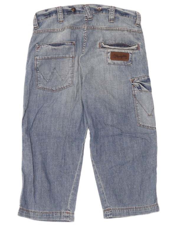 Wrangler Herren Denim Cargo Shorts W30 Mittelblaue Baumwolle