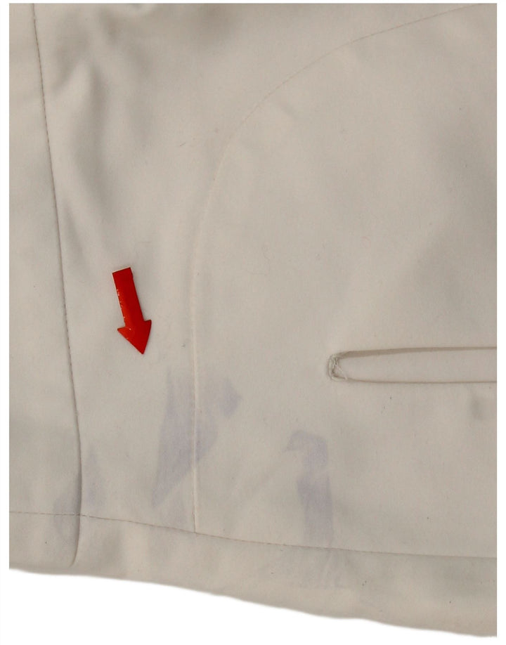 Zara Damen Minirock Medium W28 Weiße Baumwolle