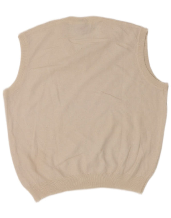 AUSTRALIAN L'ALPINA Herren Weste Tank Top IT 54 XL Weiße Wolle