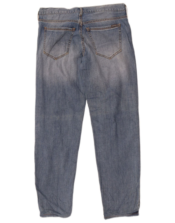 Eddie Bauer Damen Boyfriend Relaxed Fit Tapered Jeans US 4 Small Blau