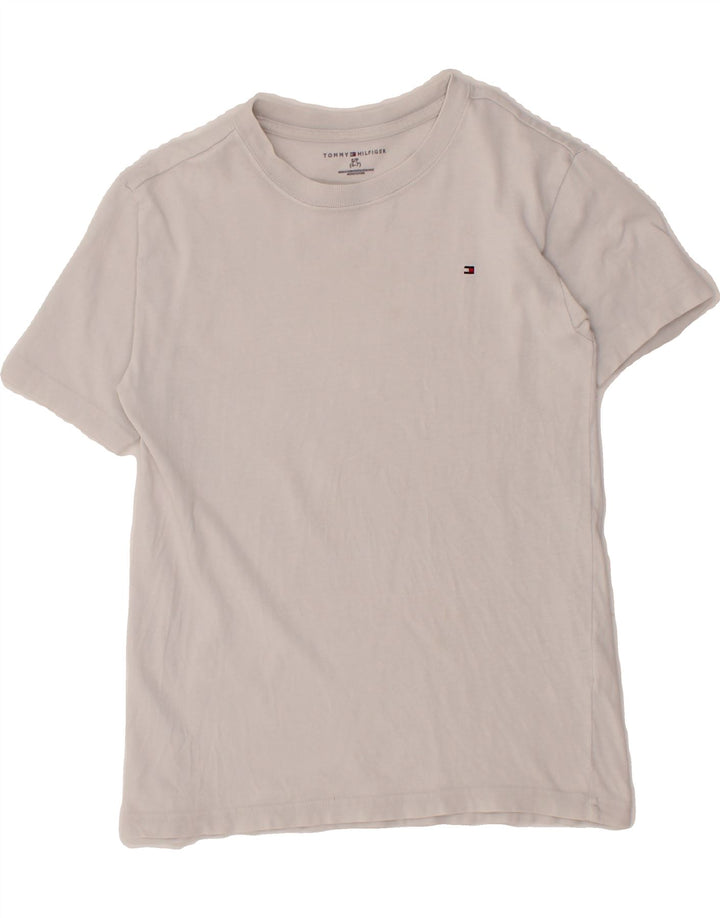 TOMMY HILFIGER Boys T-Shirt Top 6-7 Years Small  White Vintage Tommy Hilfiger and Second-Hand Tommy Hilfiger from Messina Hembry 