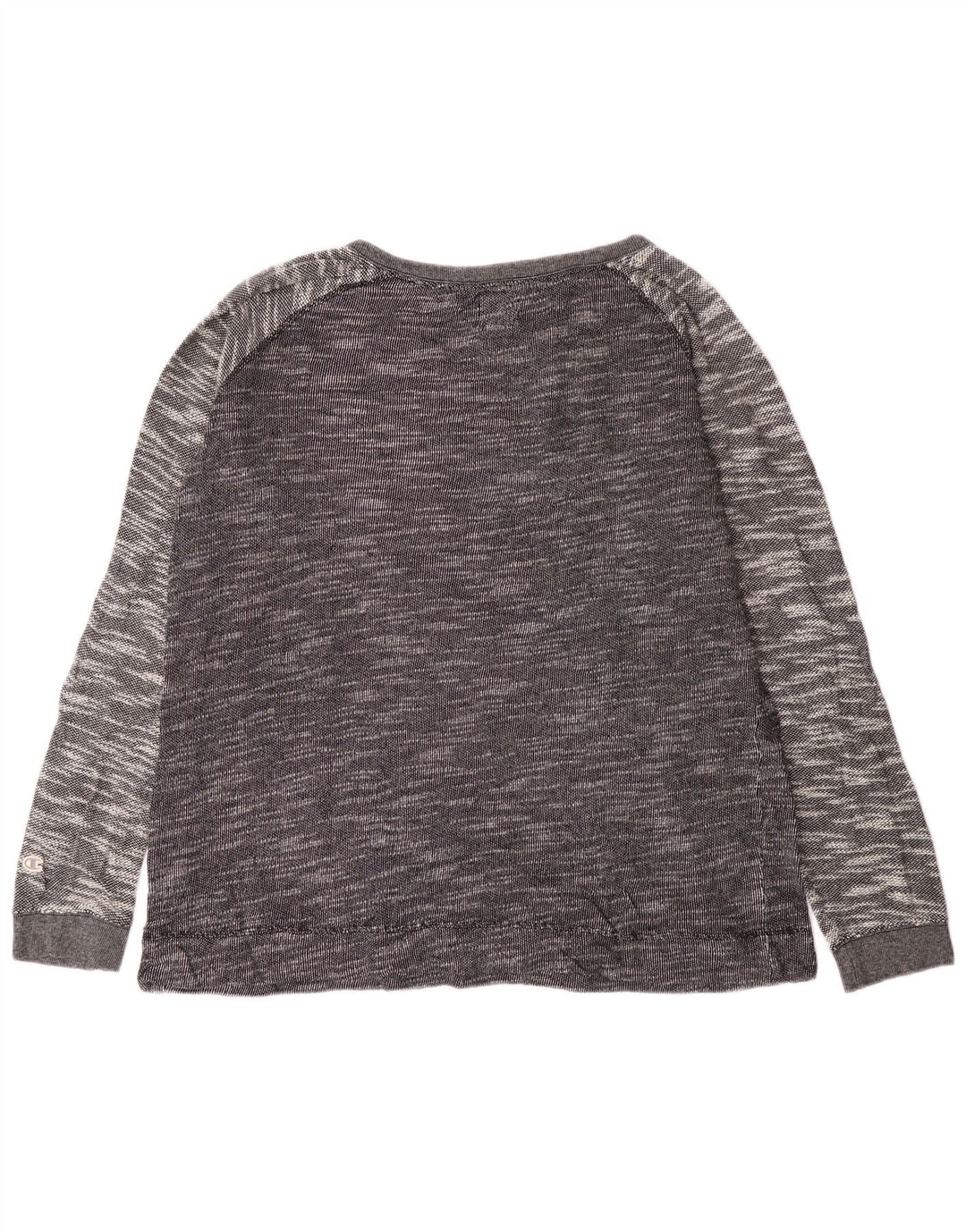 Champion Damen Top Langarm UK 18 XL Grau meliert Baumwolle