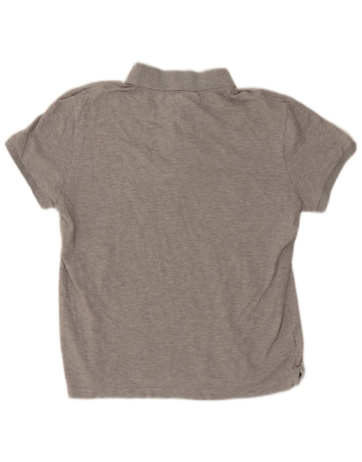 Lacoste Herren-Poloshirt in schmaler Passform, Größe 4, mittelgraue Baumwolle