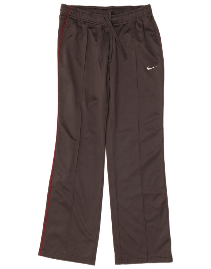NIKE Damen-Trainingshose UK 12 Mittelgraues Polyester