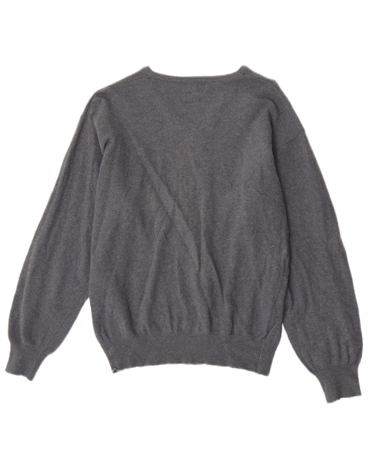 Kappa Damen-Pullover mit V-Ausschnitt, UK 14, mittelmarineblaue Wolle