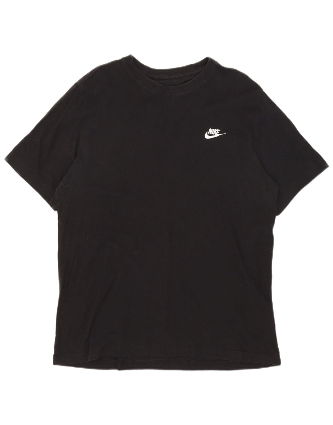 Nike Damen T-Shirt Top UK 16 Large Schwarz Baumwolle