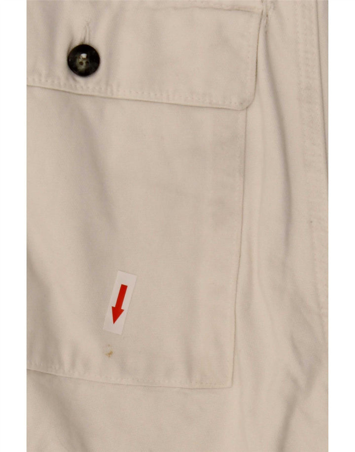 Murphy & Nye Herren-Chinoshorts W33 Medium Off White Baumwolle