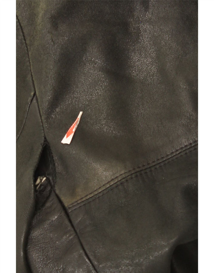 Vintage Herren Lederjacke UK 38 Medium Schwarz