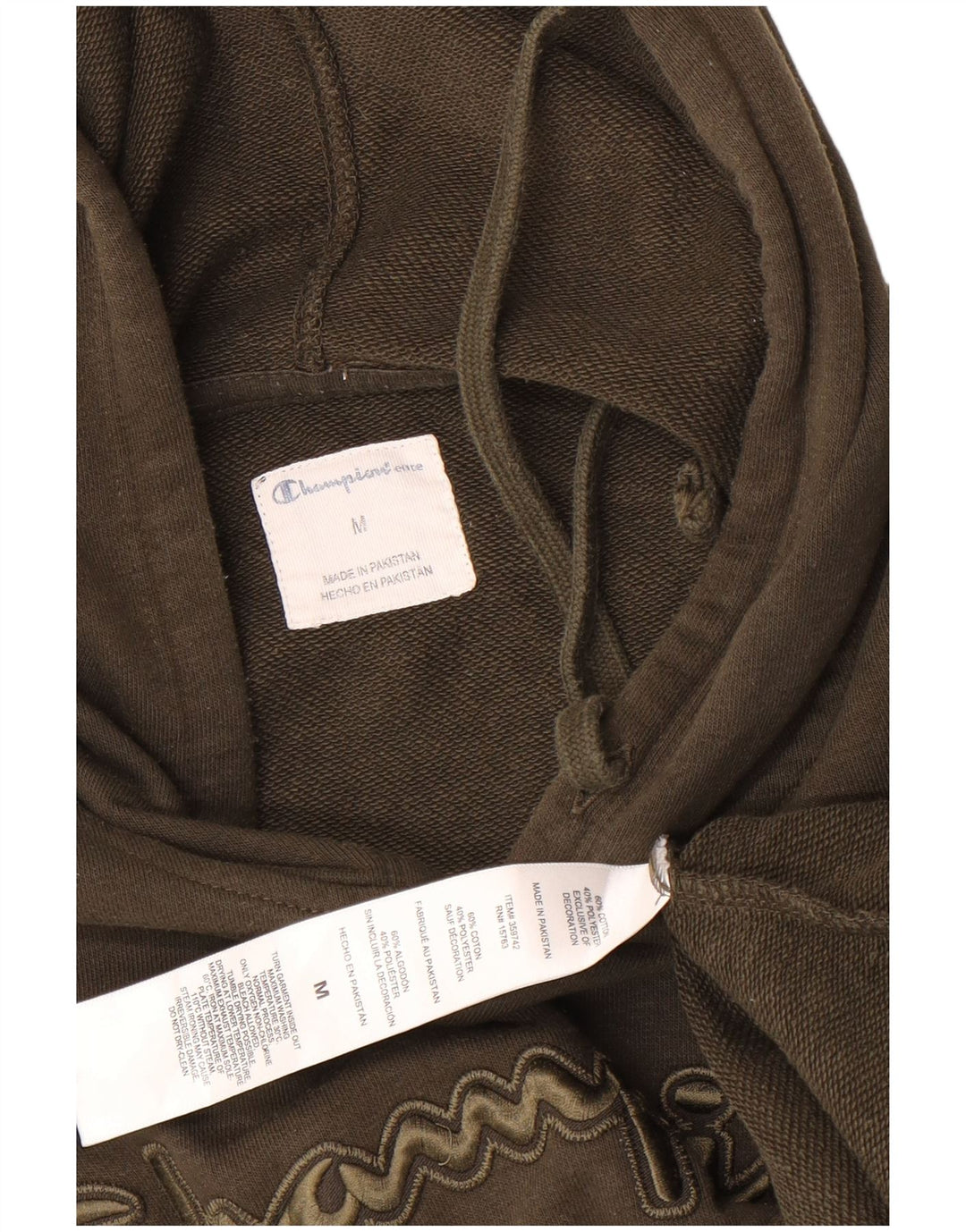 Champion Herren-Kapuzenpullover mit Grafik, mittlere Khaki-Baumwolle