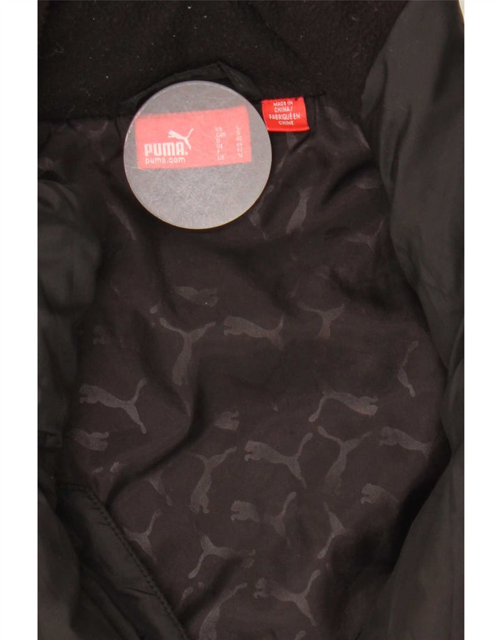 Puma Damen Wattierte Jacke UK 14 Large Schwarz
