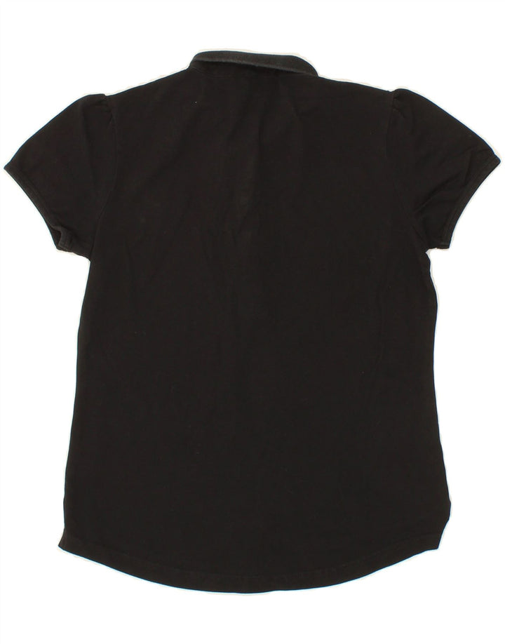 SUN68 Womens Polo Shirt UK 12 Medium Black Cotton Vintage Sun68 and Second-Hand Sun68 from Messina Hembry 