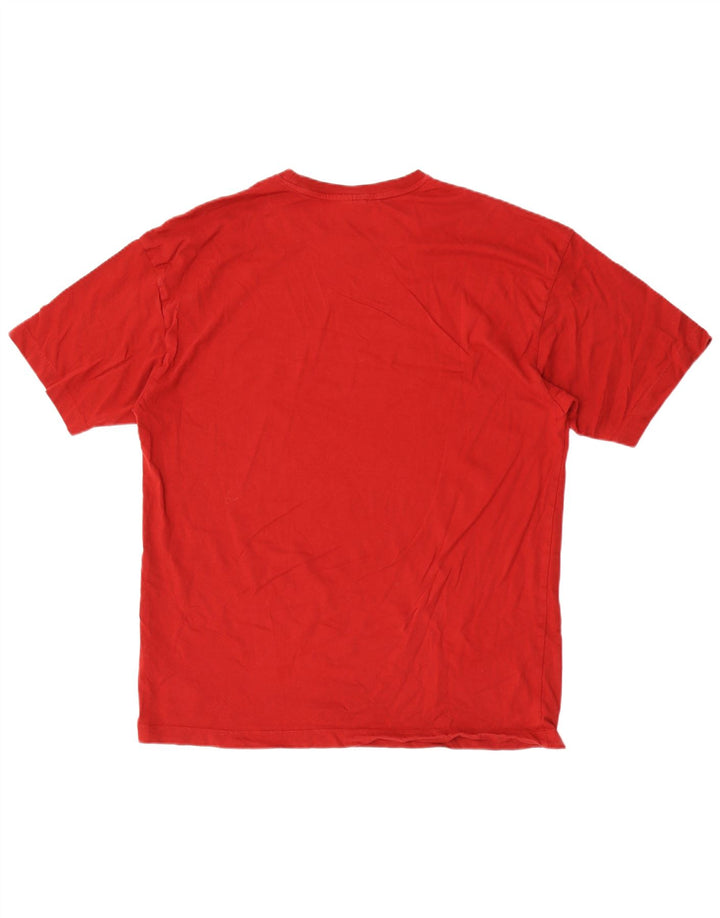 Lacoste Herren T-Shirt Top Größe 6 XL Rote Baumwolle