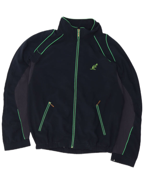 AUSTRALIAN L'ALPINA Herren Trainingsanzug Oberteil Jacke IT 48 Medium Marineblau