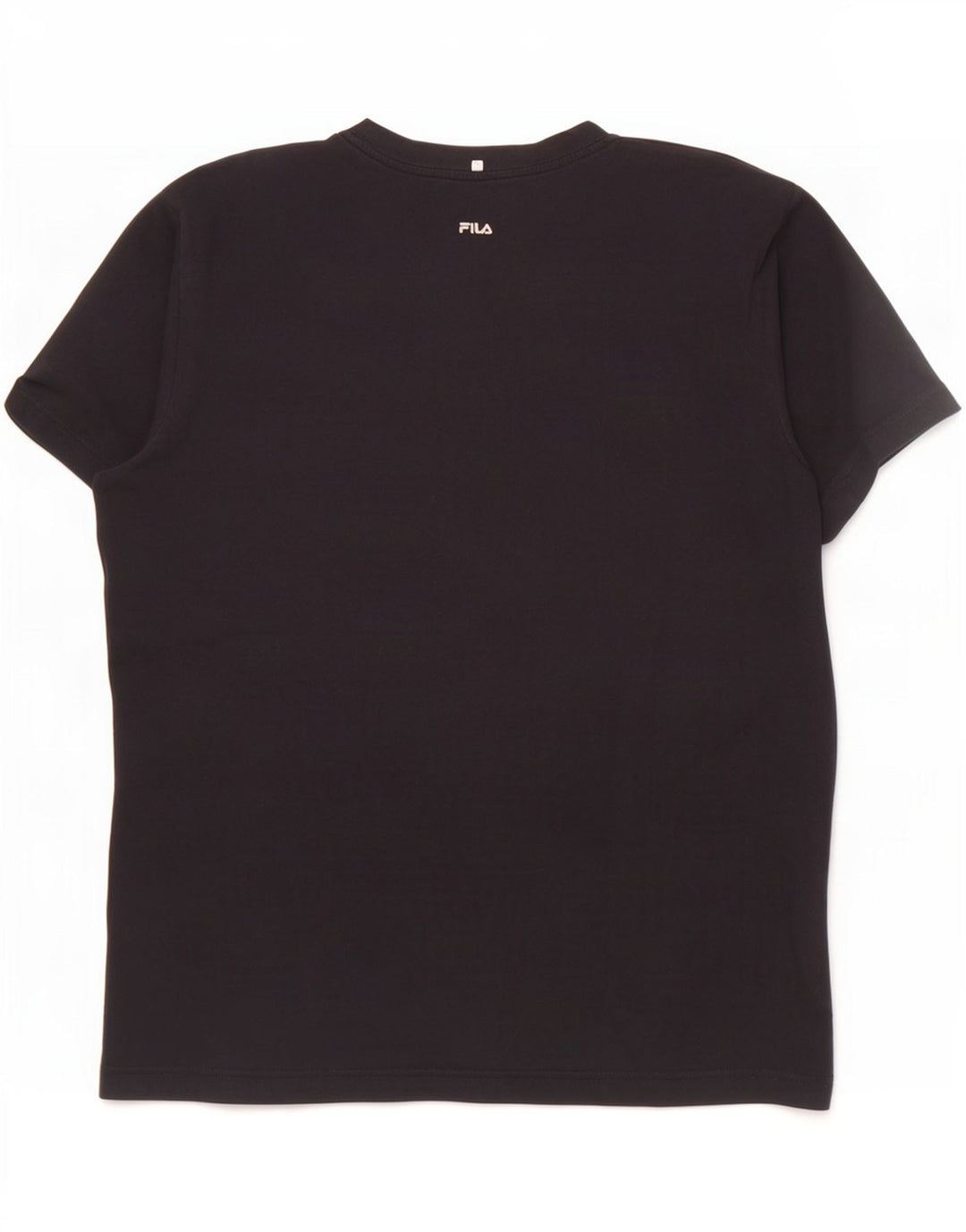 Fila Herren Grafik-T-Shirt-Oberteil aus mittelschwarzer Baumwolle