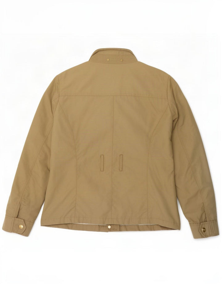 Woolrich Womens Utility Jacke UK 14 Medium Khaki Baumwolle