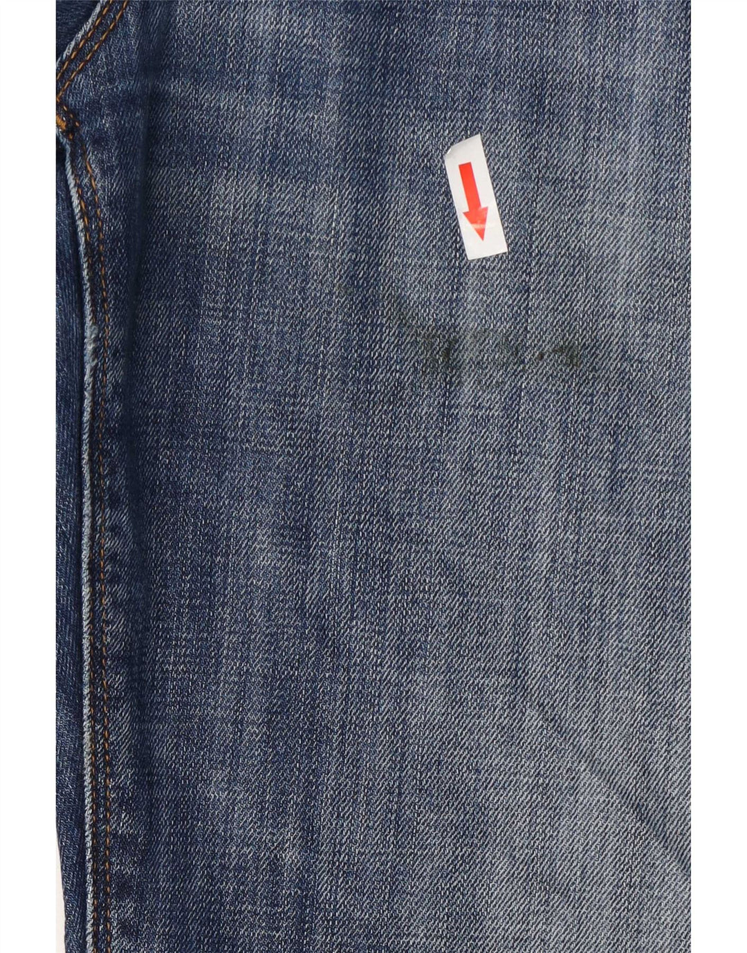 Tommy Hilfiger Herren Distressed Straight Jeans W32 L32 Blaue Baumwolle