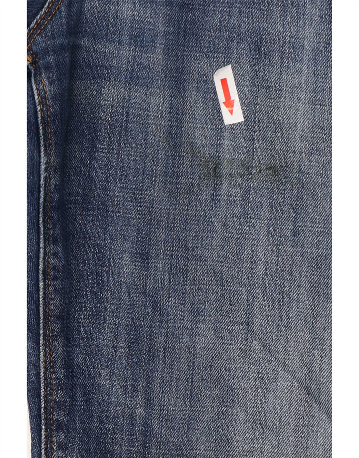Tommy Hilfiger Herren Distressed Straight Jeans W32 L32 Blaue Baumwolle