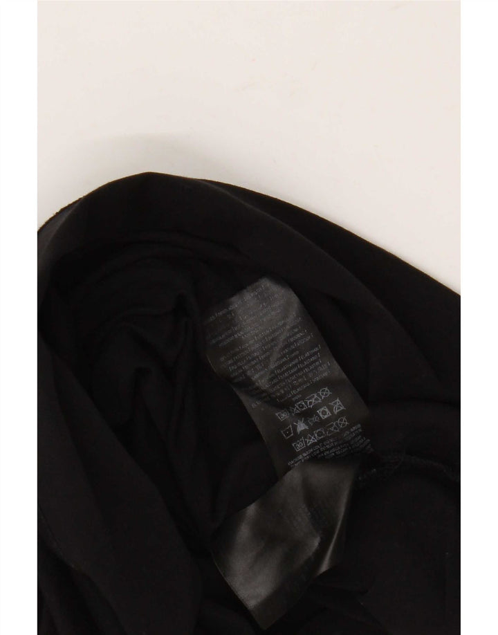 Guess Kurzarm-Poloshirt für Herren in normaler Passform aus mittelschwarzer Baumwolle