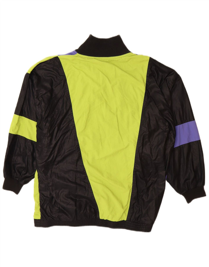 Maser M Womens Graphic Windjacke UK 16 Large Schwarz Colourblock