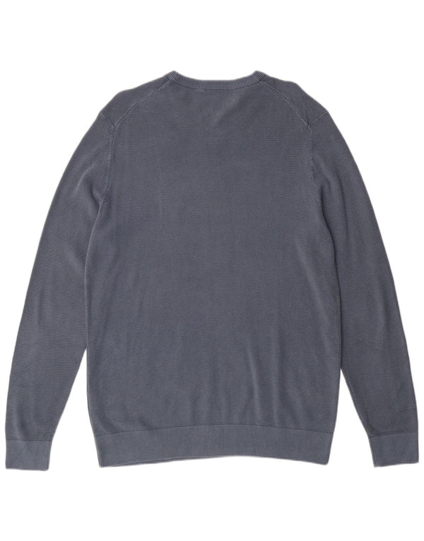 AERONAUTICA MILITARE Herren-Pullover mit Rundhalsausschnitt, XL, blaue Baumwolle