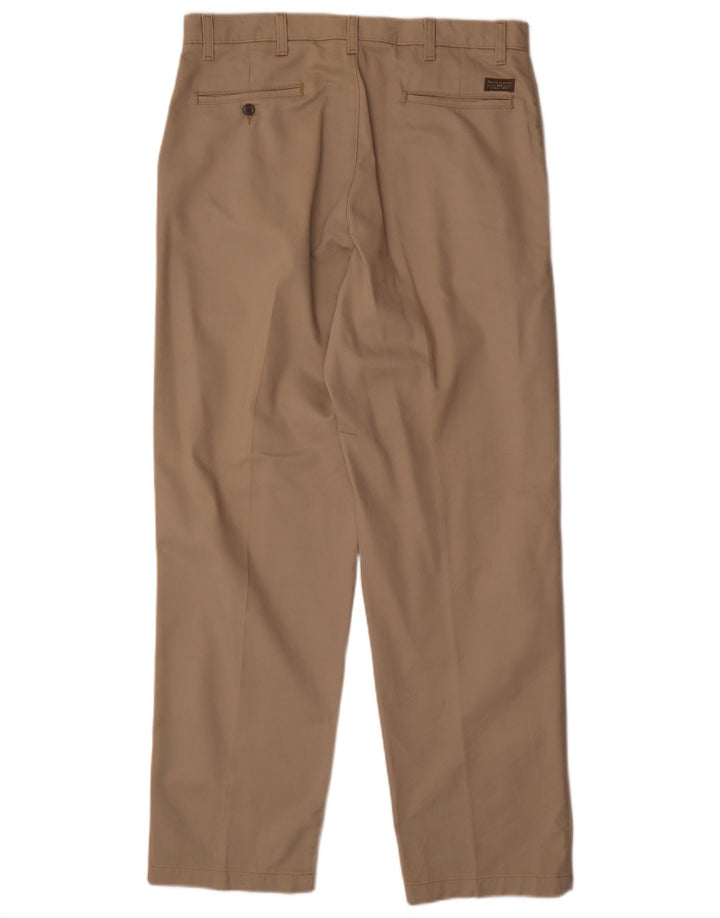 LEE Herren Khakis Pegged Chino Hose W36 L32 Beige Baumwolle