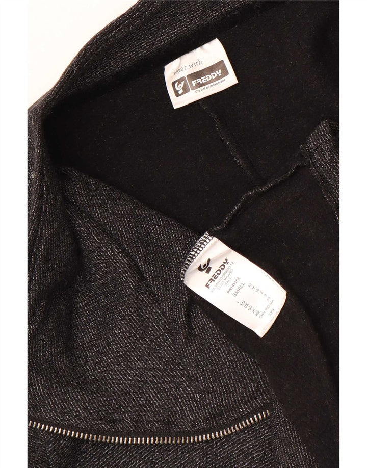 Freddy Damen-Trainingsanzug-Oberteil, übergroß, Jacke, Gr. 10, Größe S, Grau, Baumwolle