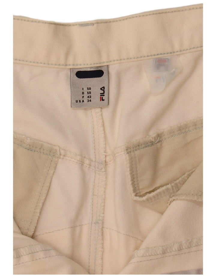 Fila Herren Chinoshorts IT 50 Large W34 Off White