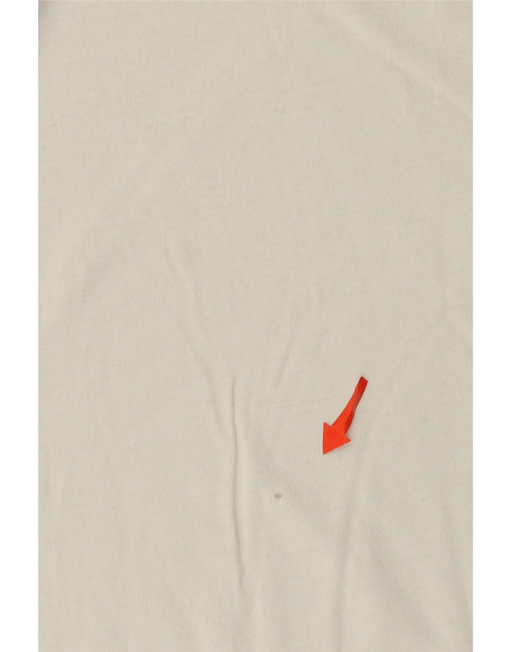 Kappa Herren Grafik T-Shirt Top Small Weiß