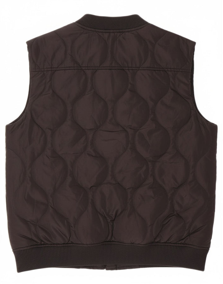 MARKS & SPENCER Boys Padded Gilet 13-14 Years Black Polyester