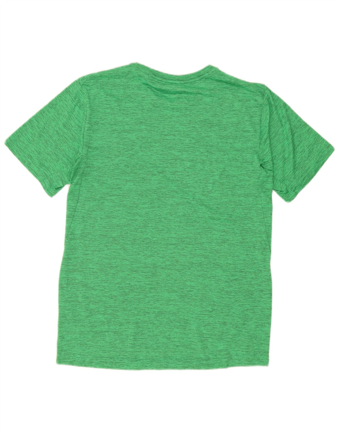 Nike Herren Dri Fit T-Shirt-Oberteil aus mittelgrün meliertem Polyester