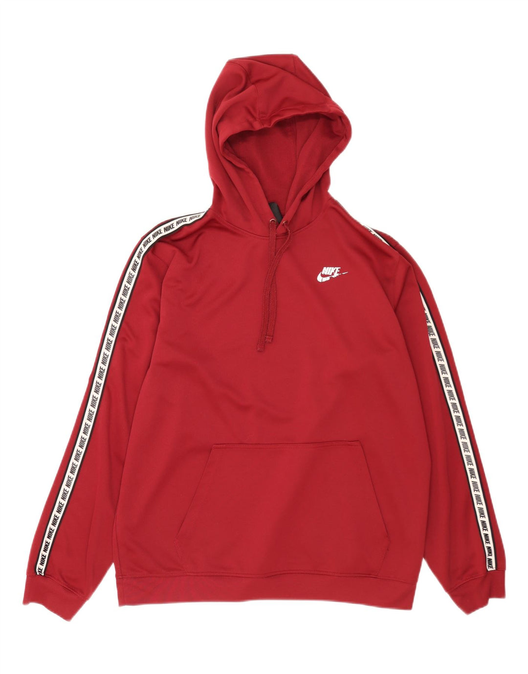 Nike Herren-Kapuzenpullover mit Grafik, groß, Burgunderrot, Polyester