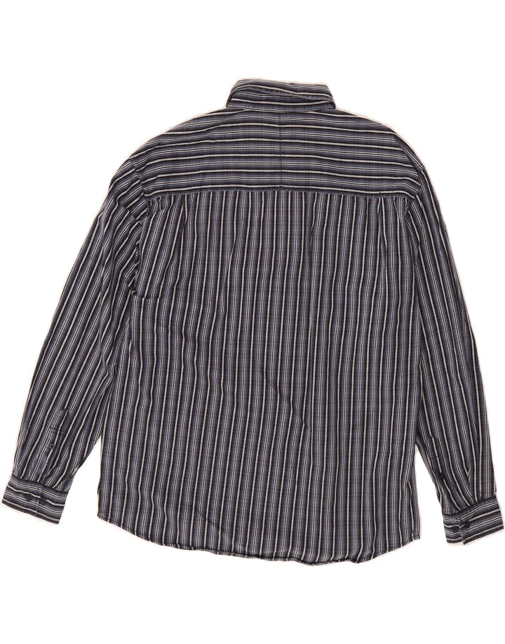 WRANGLER Mens Flannel Shirt XL Blue Striped Cotton Vintage Wrangler and Second-Hand Wrangler from Messina Hembry 