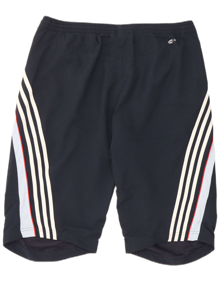 Adidas Herren Climalite Sportshorts, groß, marineblau, Farbblock-Polyester