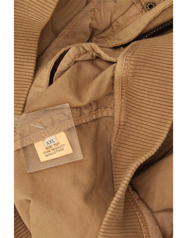Avirex Herren Bomberjacke UK 46 2XL Braune Baumwolle