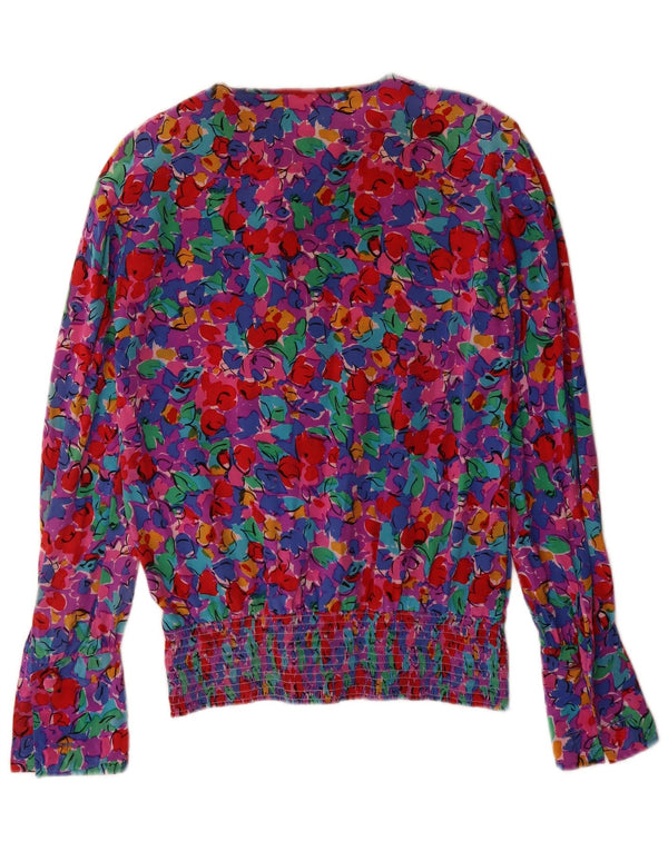 Adrianna Papell Damen-Hemdbluse, Größe M, mehrfarbig, Blumenmuster, UK 12