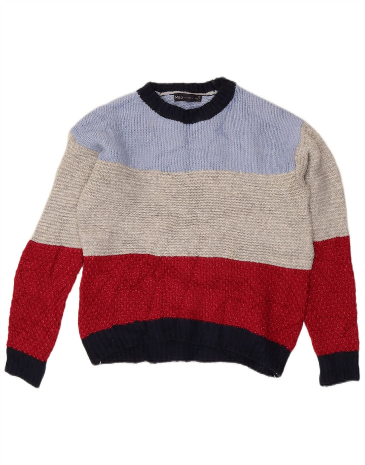 Marks & Spencer Damen-Pullover mit U-Boot-Ausschnitt, Gr. 6, XS, Mehrfarbig