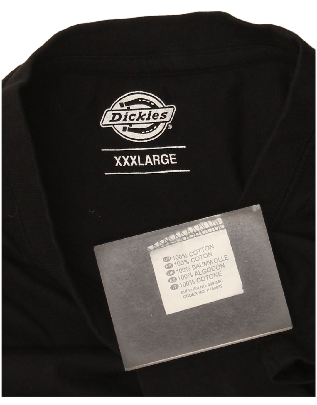 Dickies Herren T-Shirt Top 3XL Schwarz Baumwolle