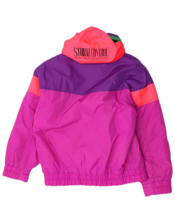 Nevica Damen-Skijacke mit Kapuze, US 6, Mittelrosa, Colourblock-Nylon