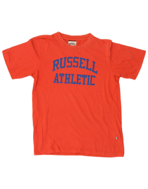 Russell Athletic Jungen-T-Shirt mit Grafik, 13–14 Jahre, rote Baumwolle