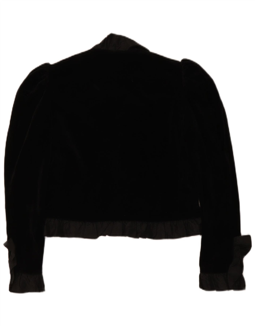 Vintage Damen Bolero Jacke EU 36 Small Black Classic