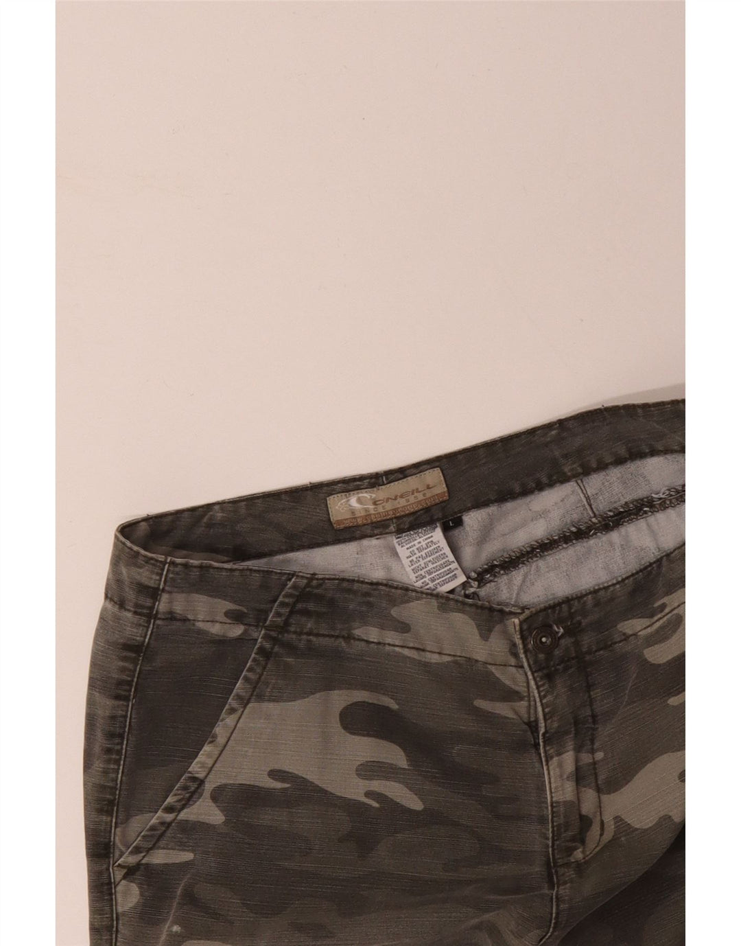 O'NEILL Gerade Herren-Cargohose, Größe L, W36, L29, Khaki, Camouflage, Baumwolle