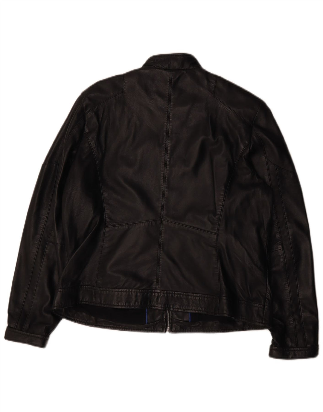 Vintage Damen Lederjacke IT 44 Mittelschwarzes Leder