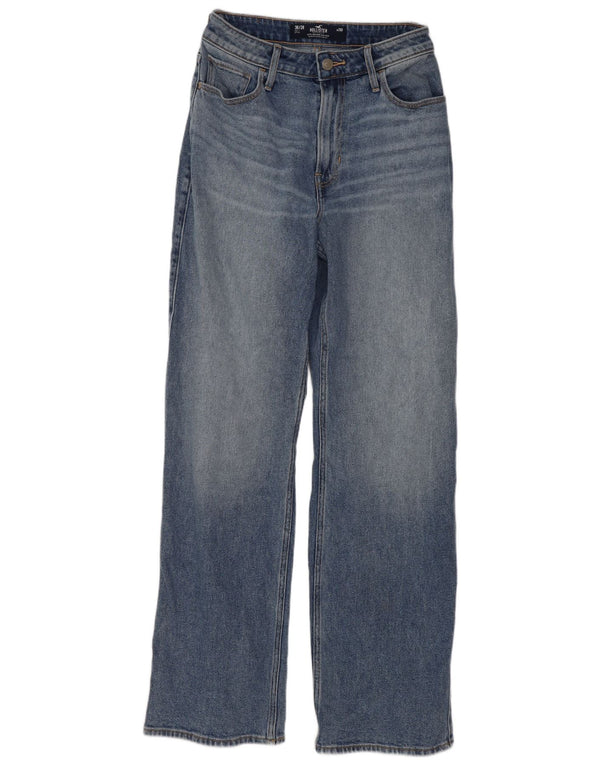 Hollister Damen Vintage-Fit-Jeans mit hoher Taille, gerade, US 2, XS, W26, L30, Blau